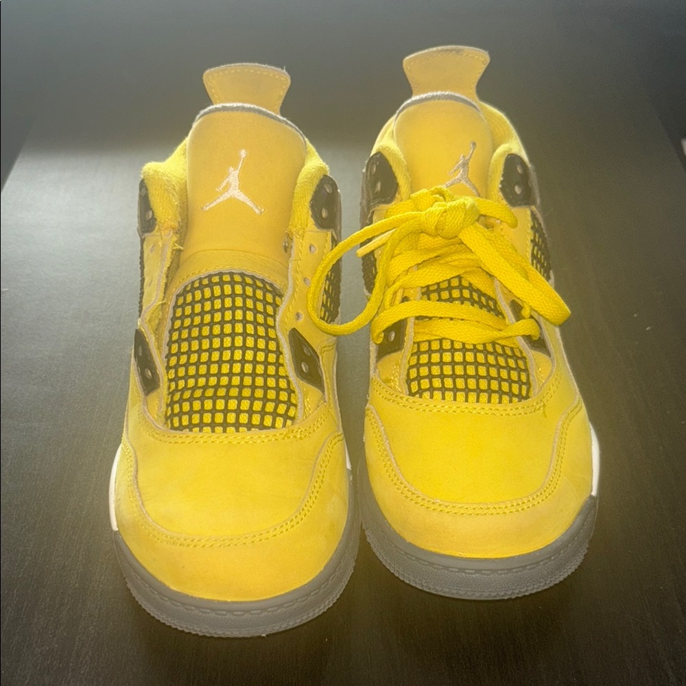 Kids Yellow Jordan Sneakers